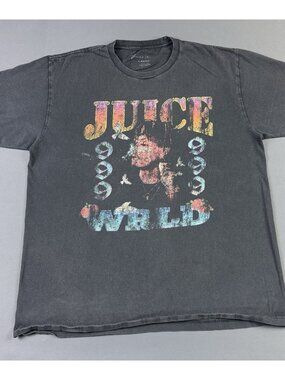 Rap Tee Juice Wrld 999 Hip Hop Sun Fade Black Large Promo Tour Concert Hype